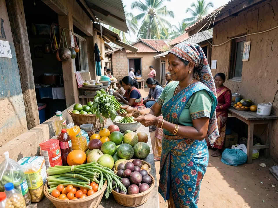 Woman entrepreneur running a rural community health and nutrition enterprise